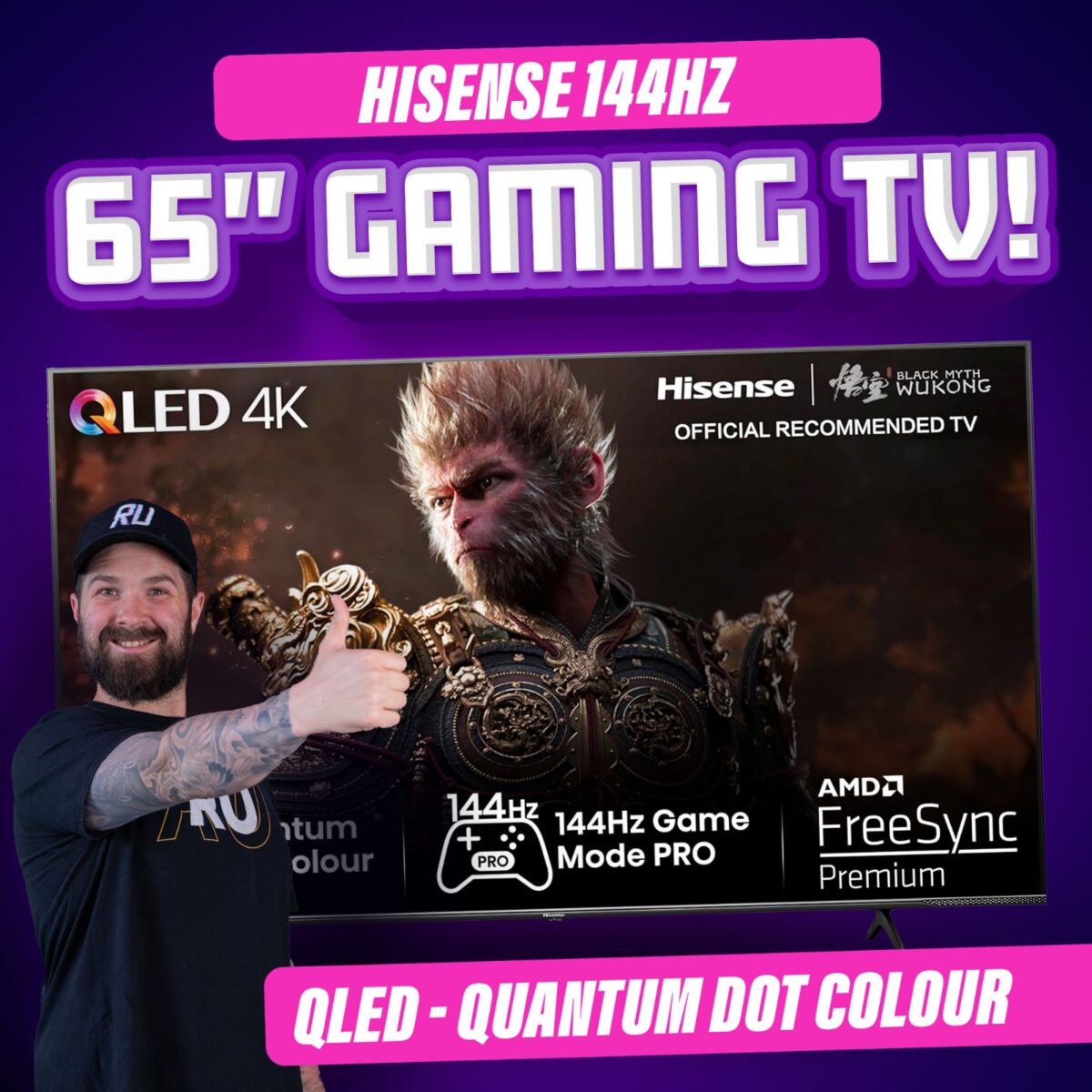 HISENSE 65" GAMING TV!